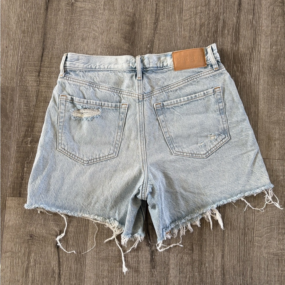 PacSun Blue Jean Shorts Distressed High-Waisted